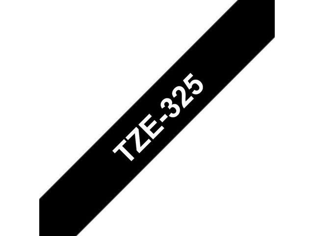 BildeTape BROTHER TZE325 9mm vit på svart