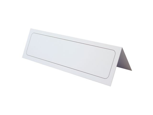 BildeBordsskylt DURABLE 61x210mm vit 100/fp