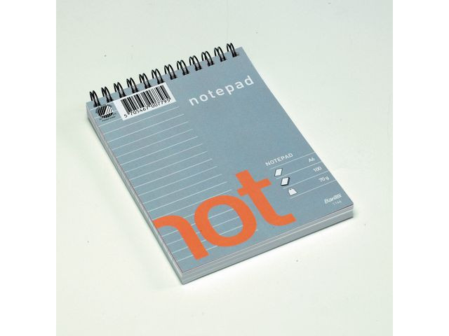 BildeSpiralblock BANTEX A6 lin. spiral/top