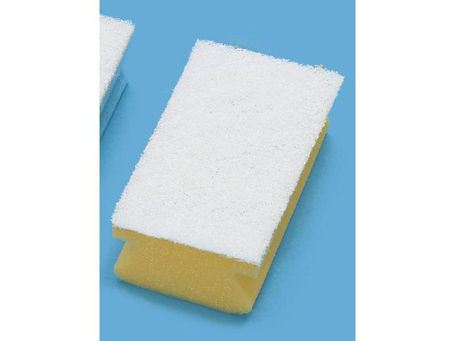 BildeRengöringssvamp TASKI vit 7,5x13cm 10/fp