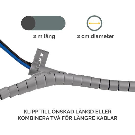 Kabelsamlare FELLOWES CableZip silver
