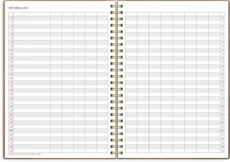 Kalender Study Twist A5 mocca 26/27