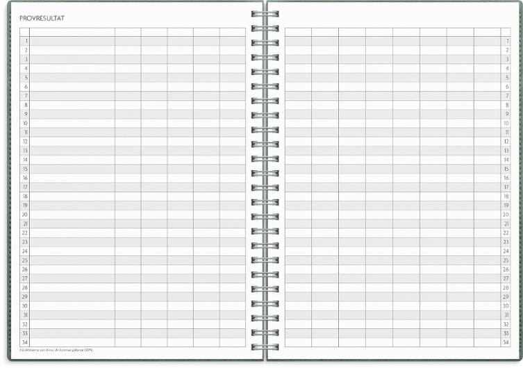 Kalender Study Twist A5 grön 26/27