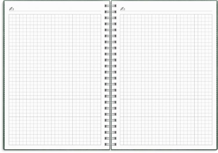 Kalender Study Twist A5 grön 26/27