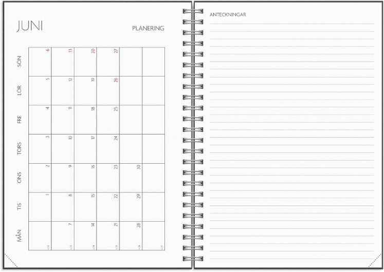 Kalender Study A5 stone 26/27