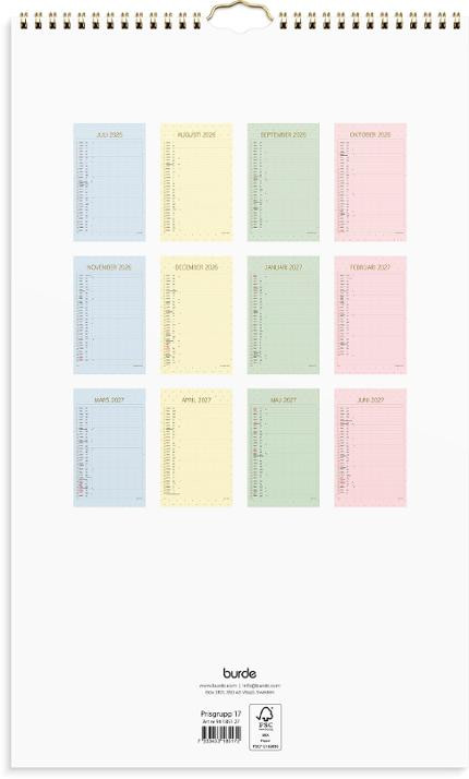 Familjekalender Color 26/27