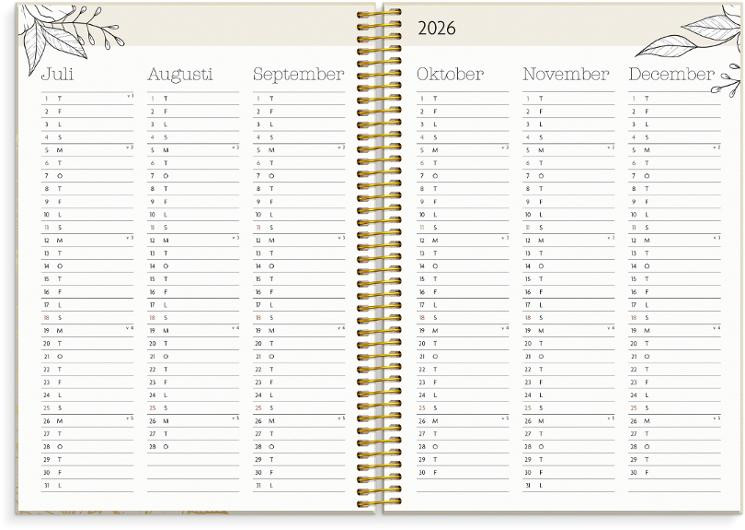 Kalender Life Planner Bloom 26/27