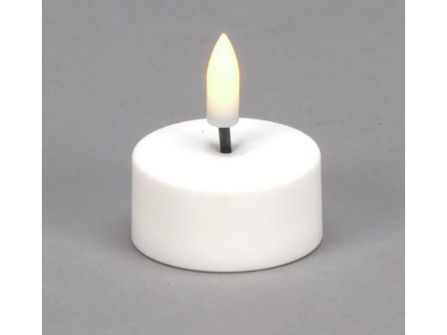 Värmeljus KONSTSMIDE LED timer vit 6/fp