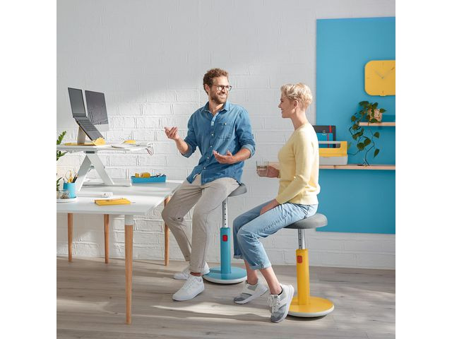 Sitta-Stå Balansstol LEITZ Ergo Cosy gul