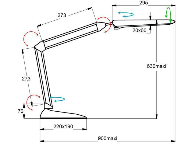 Lampa ALUMINOR Cosmix LED vit