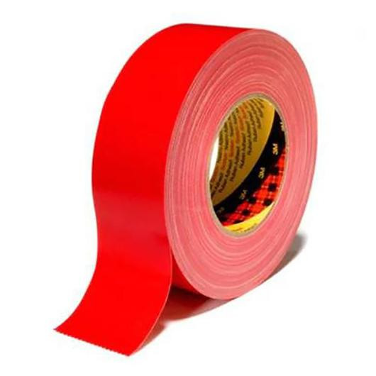 Tejp textil plastbelagd 25mmx50m röd
