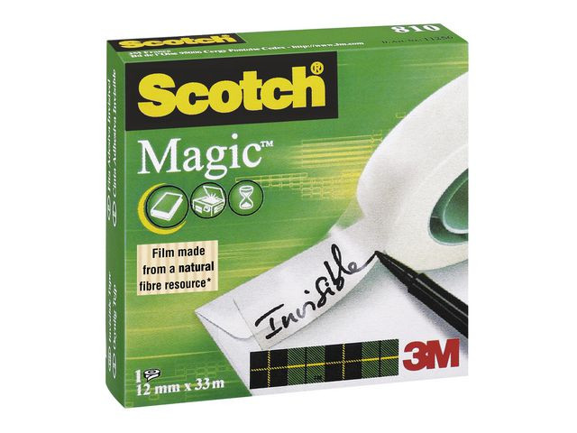 Dokumenttejp SCOTCH 810 12mmx33m
