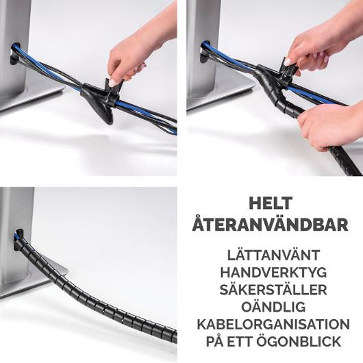 Kabelsamlare FELLOWES Cablezip svart