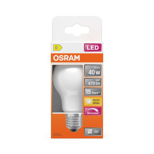 LED-Lampa E27 Normal 3,4W dim 2700K