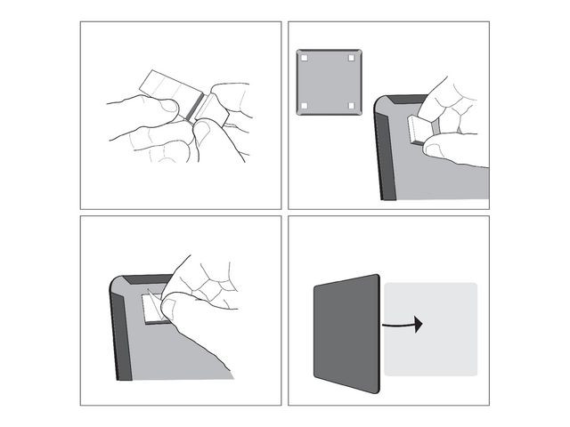 Whiteboard Slim NOBO vit 28x22cm