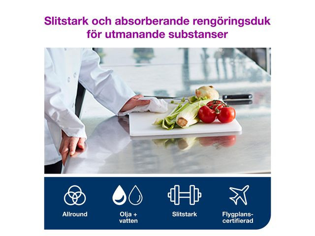 Rengöringsduk TORK Pre W8 kraftig 45/fp
