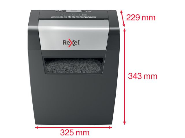 Dokumentförstörare REXEL Momentum X406