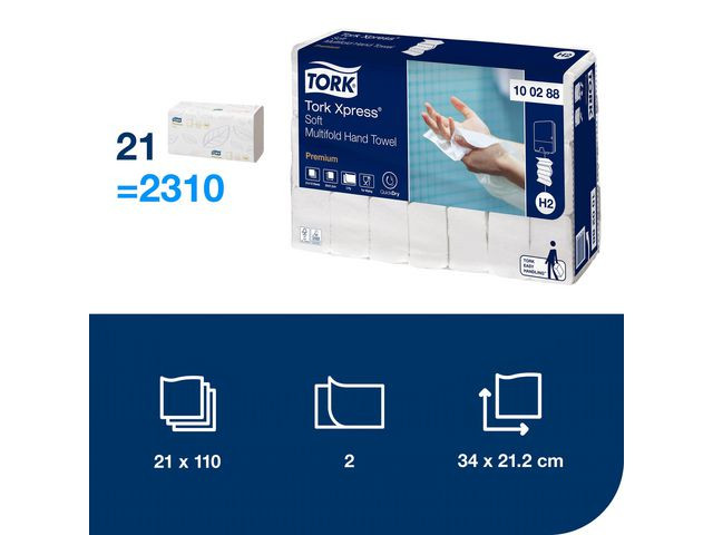 Handduk TORK Pre H2 Xpress 2310/fp