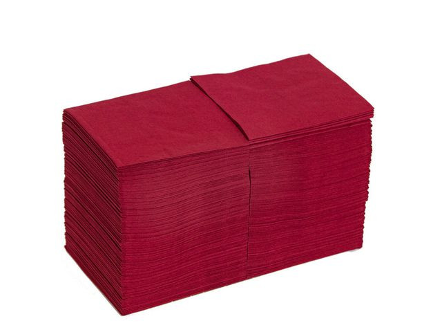 Servett 3-lags 24x24cm vinröd 250/fp