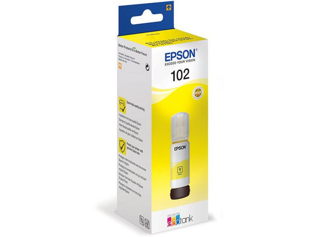 Epson 102 Y (gul) blekkflaske 6000 sider