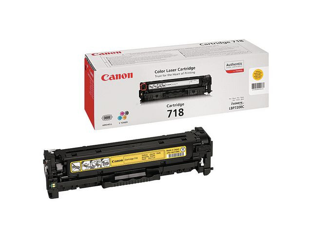 Canon 718 Y (gul) toner 2900 sider