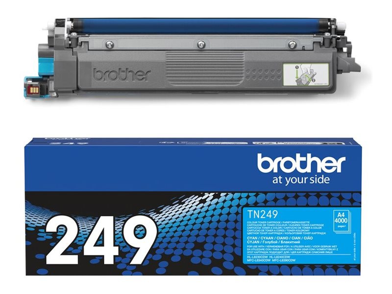 TN249C Cyan toner cartridge super high yield, 4K