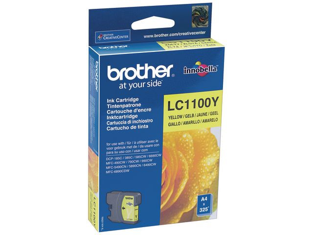 BildeBrother LC1100 Y (gul) blekkpatron 325 sider