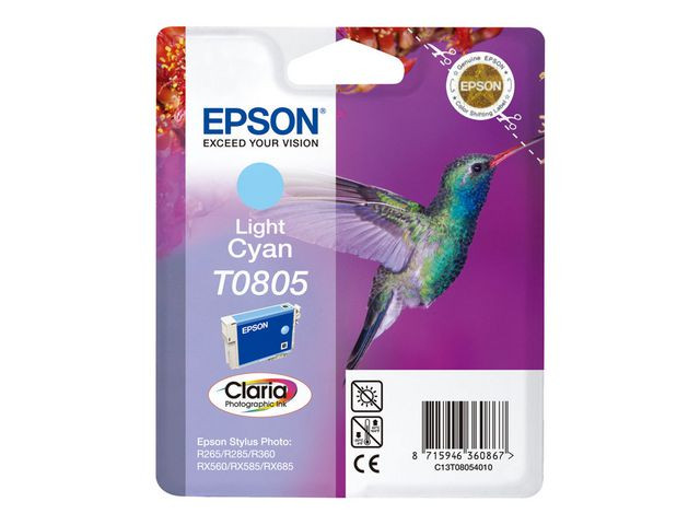 BildeEpson T0805 LC (lys cyan) blekkpatron 7,4 ml