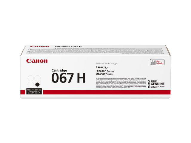 BildeCanon 067H BK (svart) toner 13000 sider