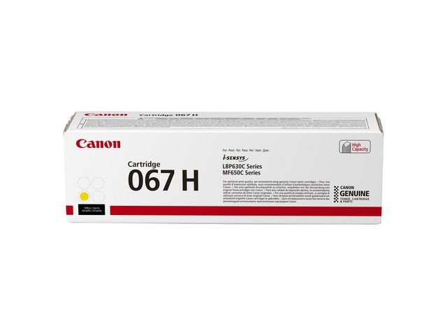 BildeCanon 067H Y (yellow) toner 2350 sider