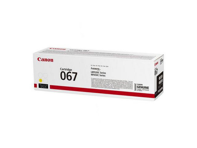 BildeCanon 067 Y (gul) toner 1250 sider