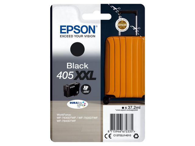 BildeEpson 405XXL BK (svart) blekkpatron 37,2 ml