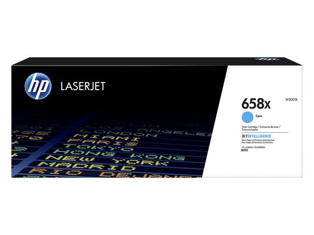BildeColor LaserJet 658X Cyan LaserJet Toner Cartridge 28K