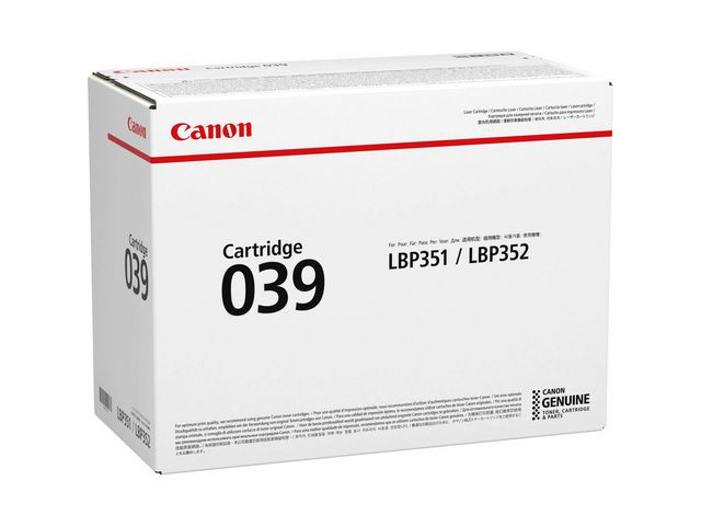 BildeCRG 039 black toner