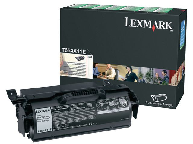 BildeToner Lexmark T654X11E 36K Sort