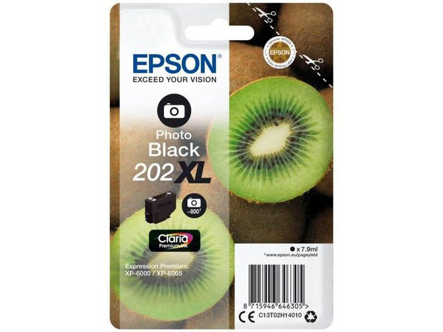 BildeEpson 202XL PBK (foto svart) blekkpatron 7,9 ml