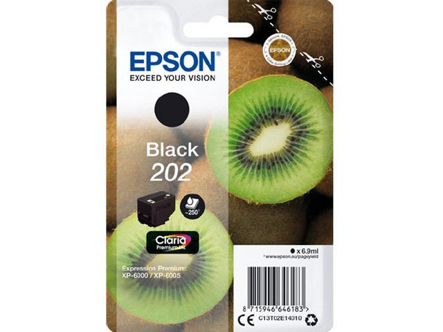BildeEpson 202 BK (svart) blekkpatron 6,9ml