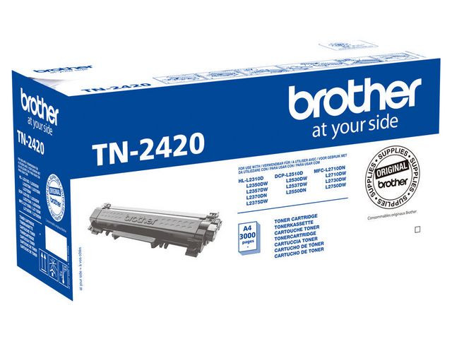BildeBrother TN2420 BK (svart) toner høykapasitet 3000 sider
