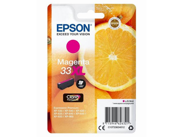 BildeEpson 33XL M (magenta) blekkpatron 8,9 ml