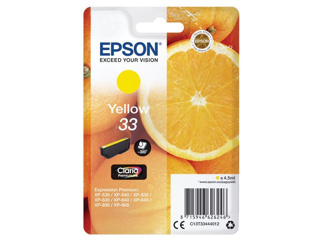 Bilde33 Yellow Claria Premium Ink