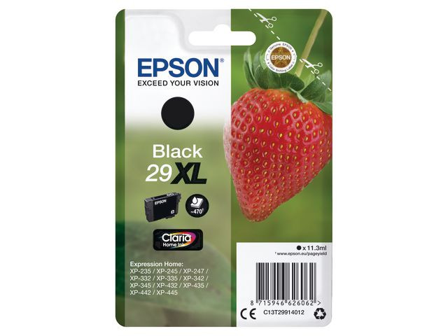 BildeEpson 29XL BK (svart) blekkpatron 11,3 ml