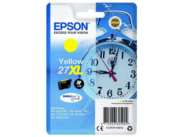 BildeEpson 27XL Y (gul) blekkpatron 10,4 ml
