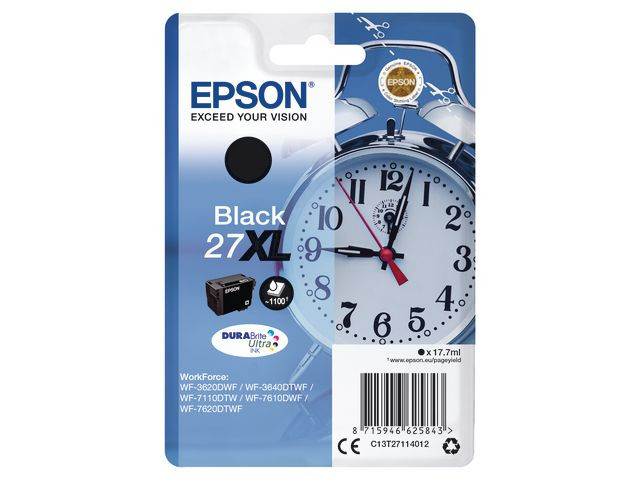 BildeEpson 27XL BK (svart) blekkpatron 17,7 ml