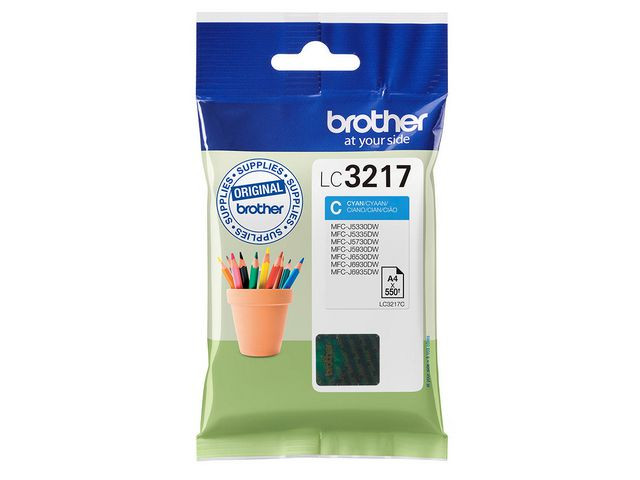 BildeBrother LC3217 C (cyan) blekkpatron 550 sider