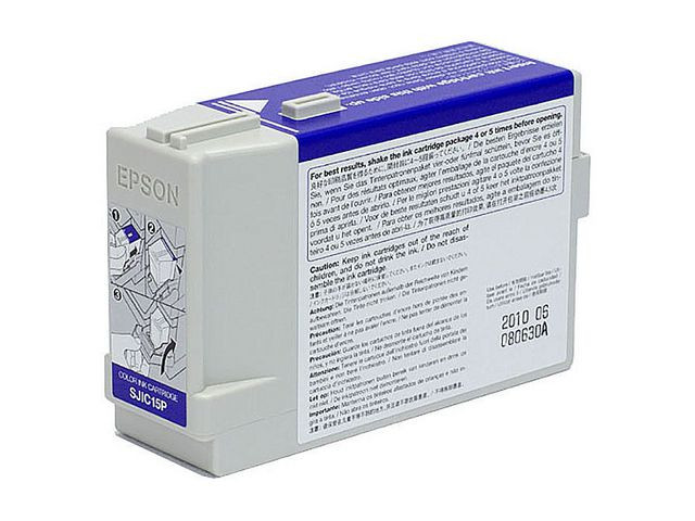 BildeEpson SJIC-15-P Blekkpatron cyan magenta gul, 7.500 sider, Innhold 78,9 ml 