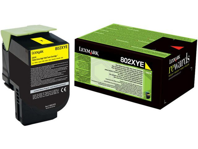 BildeLexmark Toner Gul CX510DE (4.000 sider) 80C2XYE