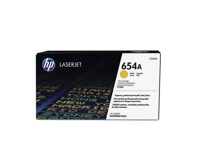 BildeColor laserjet 654A yellow toner