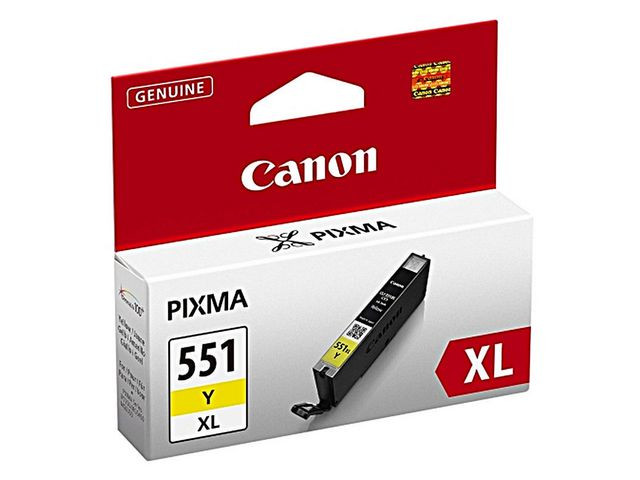 BildeCanon CLI-551XL Y (gul) blekkpatron 12 ml