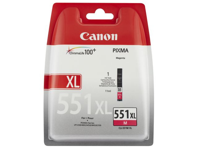 BildeCanon CLI-551XL M (magenta) blekkpatron 12 ml