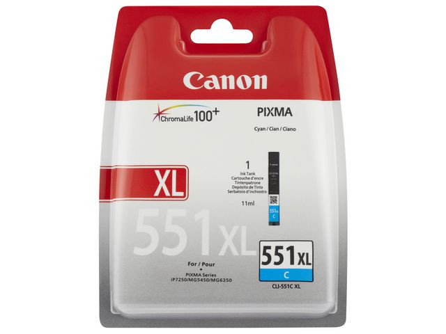 BildeCanon CLI-551XL C (cyan) blekkpatron 12 ml
